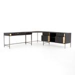 Product Image 5 for Trey Desk System With Filing Credenza - Black Wash Poplar from Four Hands