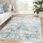 Product Image 1 for Eero Abstract Blue/ Ivory Rug from Jaipur
