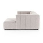 Repeat of primary angle highlighting modular L-shaped sandstone sectional and channel details