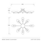 Product Image 9 for Zamora Flush Mount from Arteriors