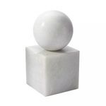 Product Image 1 for White Marble Minimalist Bookend from Elk Home
