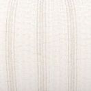 Close-up of hand-quilted striped texture highlighting woven cotton linen fabric