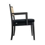 Opposite side profile of Bramblewood Arm Chair showing cushioned seat thickness and armrest detail