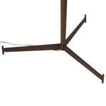 Top interior of Fordham Floor Lamp shade highlighting iron sleeve holding lightbulb