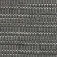 Close-up showing detailed textured weave and pattern of charcoal and lighter threads