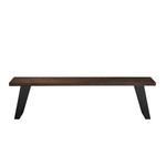 Product Image 1 for Bruges 67 Inch Acacia Wood Dining Bench In Dark Brown Finish from World Interiors