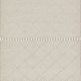 Sawyer Silver Rug with light grey and cream tones, diamond pattern, and braided fringe ends