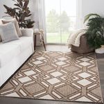 Product Image 2 for Samba Indoor/ Outdoor Trellis Brown/ Ivory Rug By Nikki Chu from Jaipur 