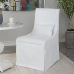 Product Image 3 for Coley Simplistic White Armless Chair from Uttermost