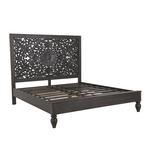 Product Image 2 for Haveli Vintage Brown Mango Wood King Bed from World Interiors