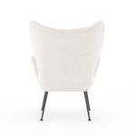Rear view revealing the smooth, uninterrupted back panel of the chair