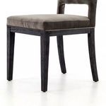 Product Image 3 for Sara Dining Chair Washed Velvet Grey from Four Hands