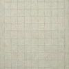 Francis Silver / Sky Rug with diamond and grid pattern in soft light blue and grey wool