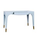Product Image 1 for Tapered Leg, One Drawer Desk With Antique Brass from Worlds Away
