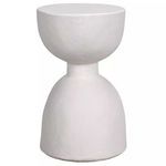 Product Image 2 for Hourglass White Fiber Cement Stool from Noir