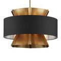 Product Image 7 for Oxenwood Black and Brass Wrought Iron Chandelier from Currey & Company