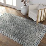 Product Image 5 for Allora Trellis Light Gray/ Blue Area Rug from Jaipur 
