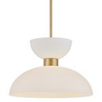 Product Image 1 for Zevio White Pendant from Currey & Company