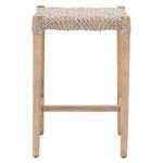Product Image 6 for Costa Natural Gray Mahogany Woven Rope Backless Counter Stool from Essentials for Living