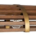 Product Image 5 for Woodbine Rectangular Wood and Wrought Iron Chandelier from Currey & Company