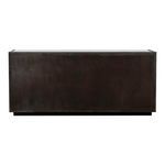 Back view of Ashcroft dresser showing plain dark wood panel without hardware
