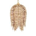 Alternate side view of Tiptur Pendant displaying depth and dimensionality of the shell layering