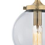 Product Image 5 for Boudreaux 1-Light Wall Lamp in Antique Gold and Matte Black with Sphere-shaped Glass from Elk Lighting