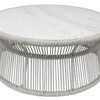 Product Image 3 for Miami Coffee Table with Honed Cararra Marble Top from Sunset West