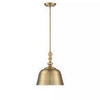 Product Image 3 for Berg Warm Brass 1 Light Pendant from Savoy House 
