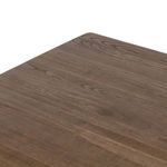 Top view highlighting the natural wood grain pattern and smooth finish of the table surface