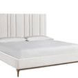 Summerland Bed angled view showing depth and bronze tapered feet