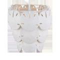 Top-down angled view revealing chandelier’s internal frame structure and hanging mount