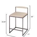 Product Image 3 for Bradbury Leather Counter Stool from Jamie Young
