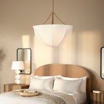 Product Image 2 for Aire Large Off-White Linen Chandelier from Jamie Young