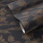 Product Image 1 for Abundance Black and Tan Wallpaper from Four Hands