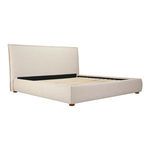 Luzon bed angled side view without mattress showing frame depth