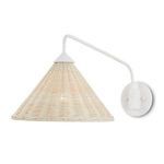 Product Image 1 for Basket White Swing-Arm Wall Sconce from Currey & Company