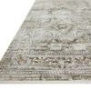 Bonney Moss Stone rug shown from a low angled side view highlighting texture and pile depth