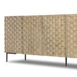 Product Image 10 for Raffael Carved Stonewash Grey Wide Media Console from Four Hands
