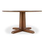Charles dining table profile view showing tabletop’s double bullnose edge.