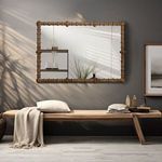 Product Image 9 for Westwood Natural Beaded Mirror from Creative Co-Op