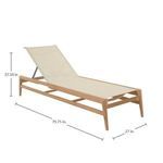 Product Image 4 for Coast Teak Chaise from Summer Classics