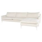 Product Image 1 for Anders Coconut White Chaise Lounge Sectional from Nuevo