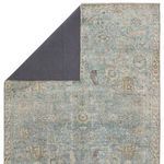 Top view of corner flipped showing dark backing alongside detailed oriental stag pattern
