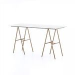 Product Image 3 for Eden Desk - Polished White Marble from Four Hands