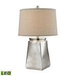 Product Image 1 for Tapered Square Table Lamp In Silver Mercury from Elk Home