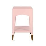 Product Image 5 for Patti Tapered Leg One Drawer Side Table With Antique Brass Foot Caps from Worlds Away