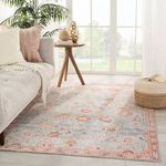 Product Image 4 for Poppy Oriental Light Blue / Orange Area Rug from Jaipur 