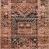 Runner version of Layla Mocha / Blush rug highlighting elongated traditional pattern