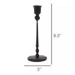 Product Image 1 for Palermo Iron Black Taper Decorative Candle Holder from Homart